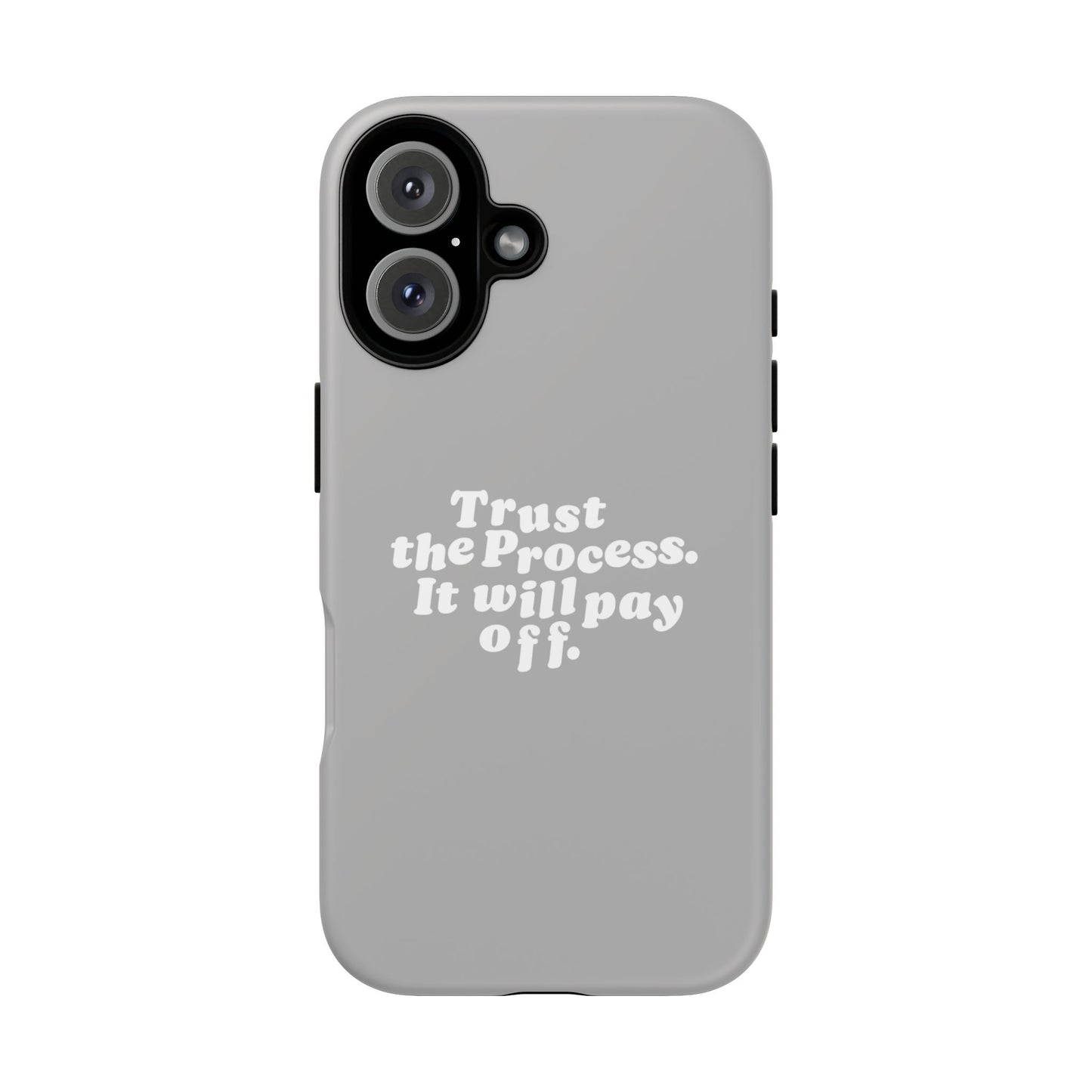 Trust harder Hard Case Grau iPhone