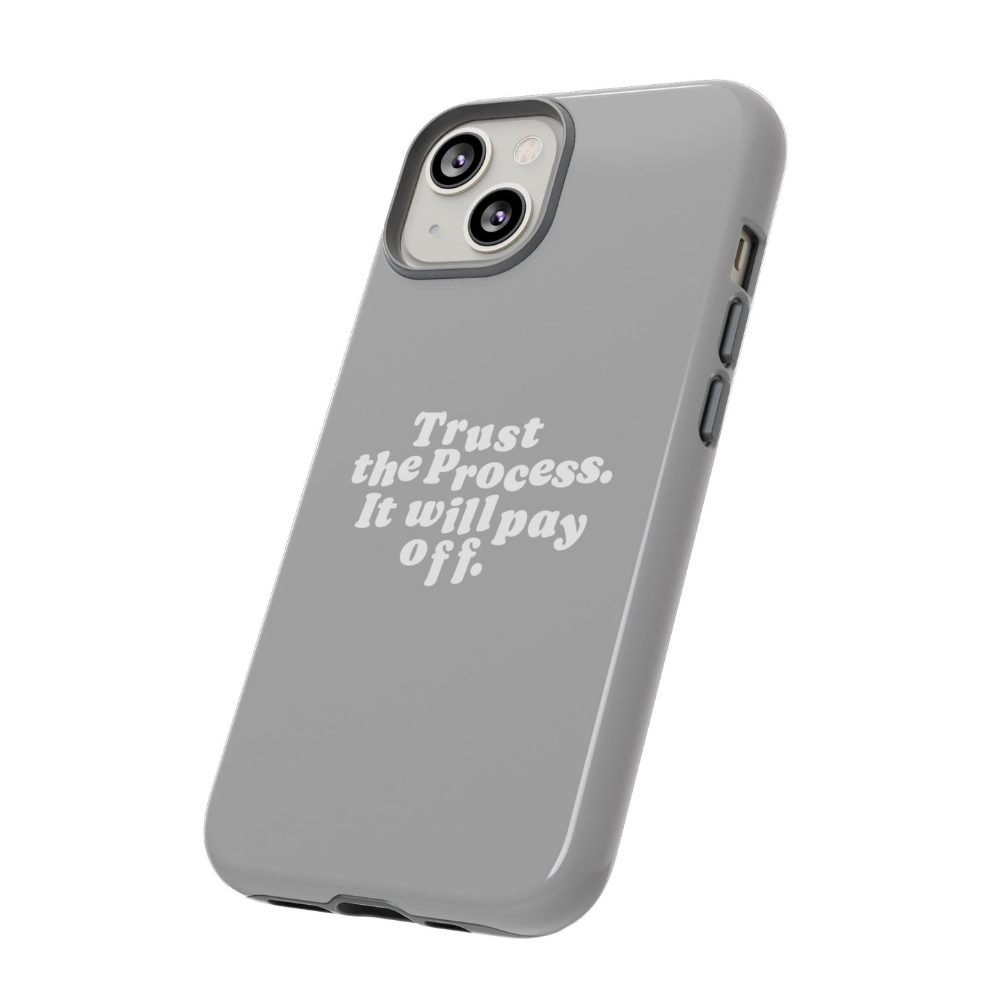 Trust harder Hard Case Grau iPhone