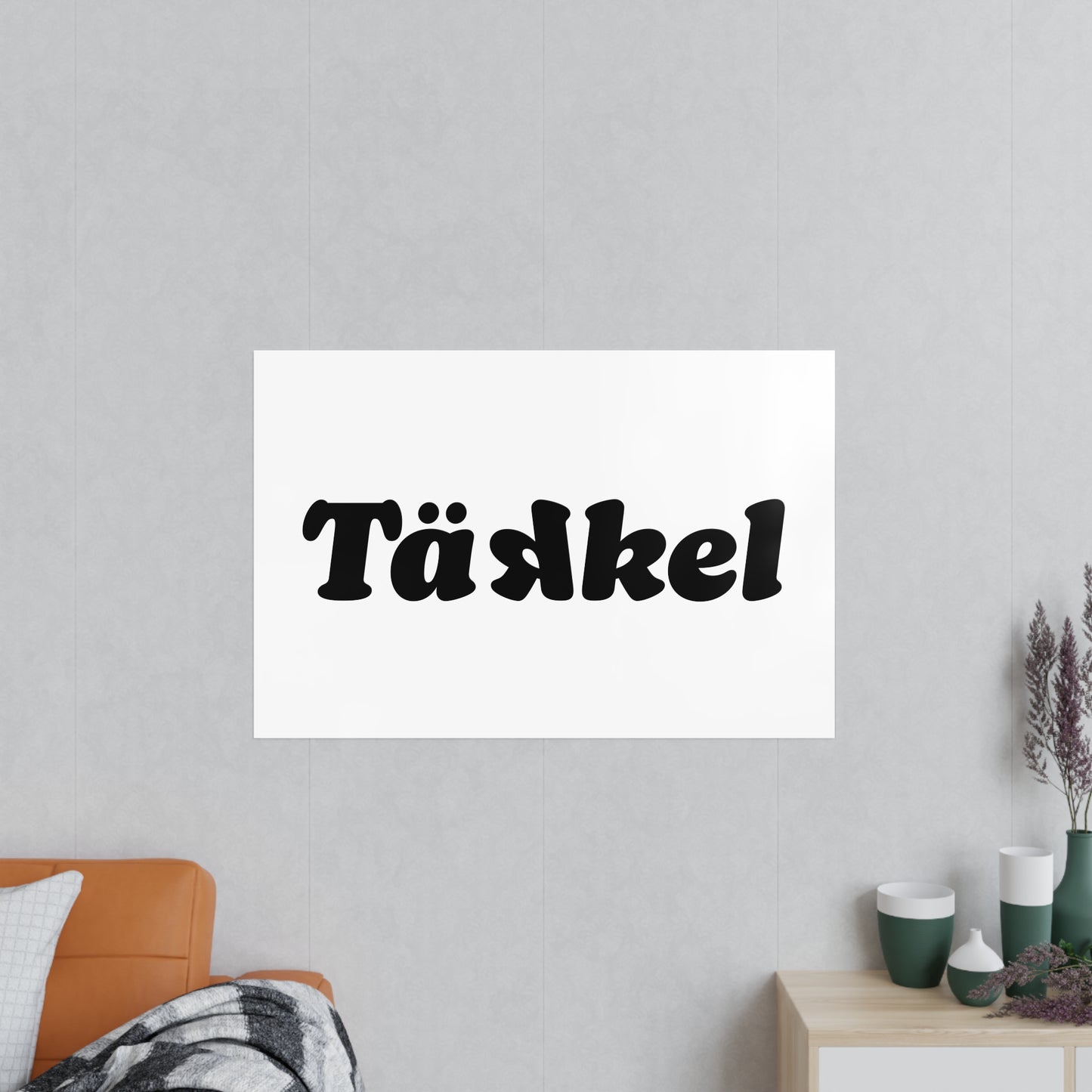 TÄKKEL Poster – Bold Football Statement Design