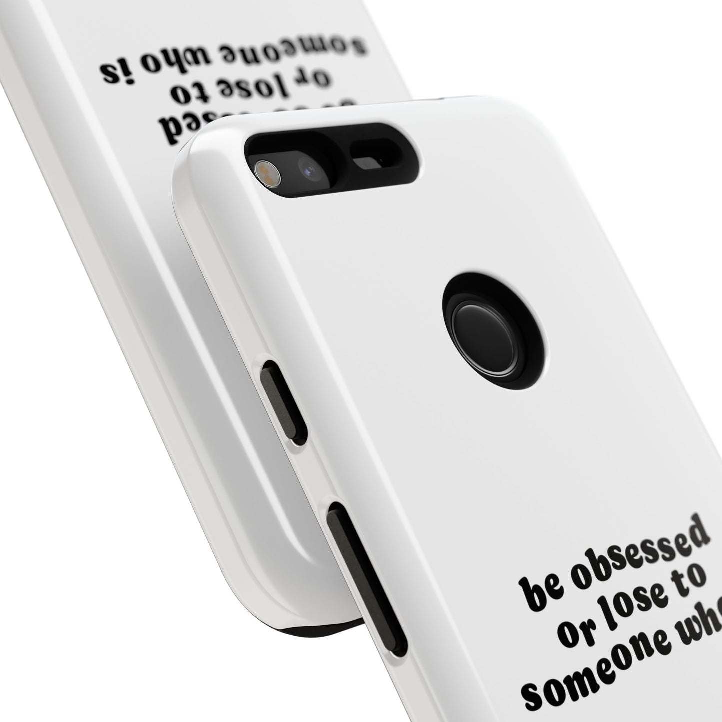 Too Obsessed Hard Case Weiß Google Pixel