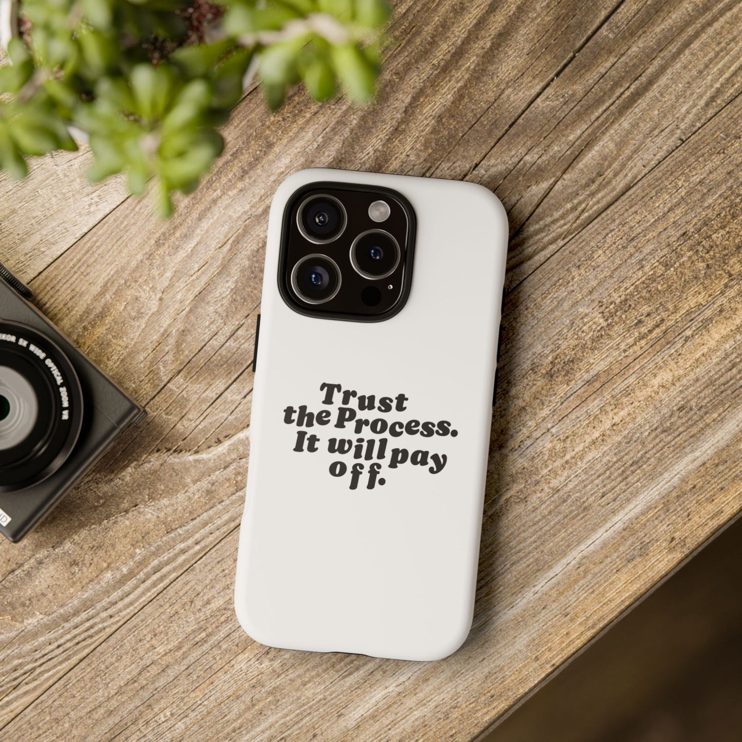 Trust harder Hard Case Weiß iPhone