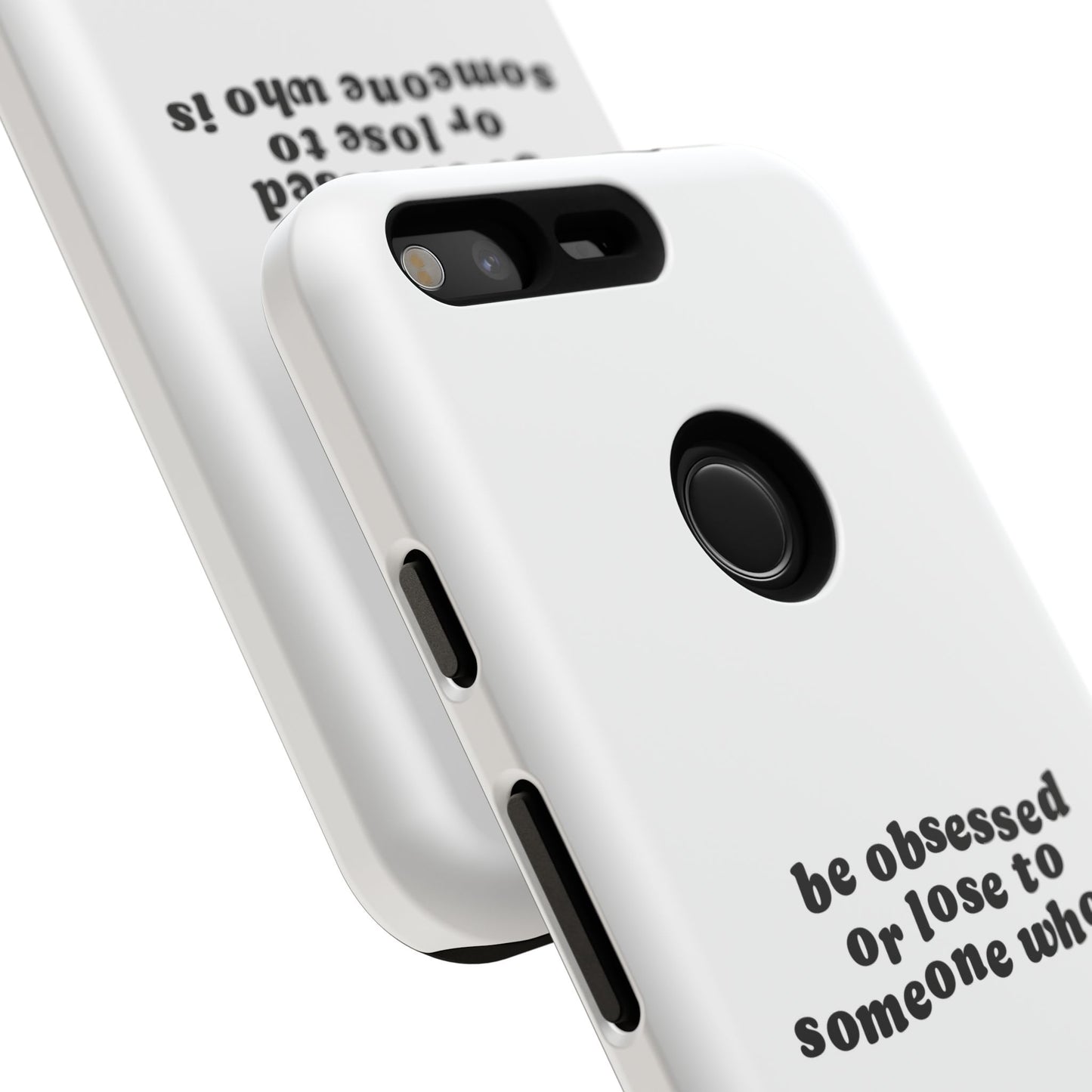 Too Obsessed Hard Case Weiß Google Pixel