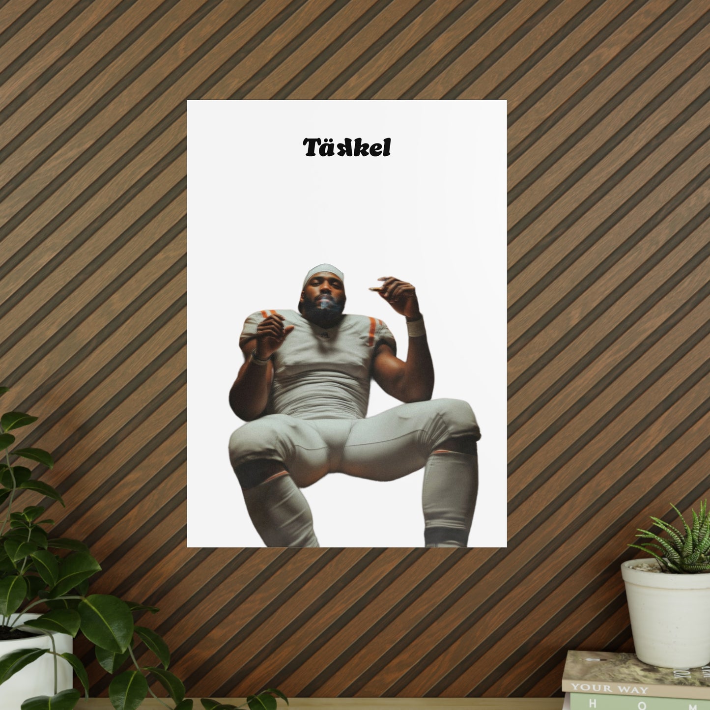 TÄKKEL Poster – Football Player Power Design