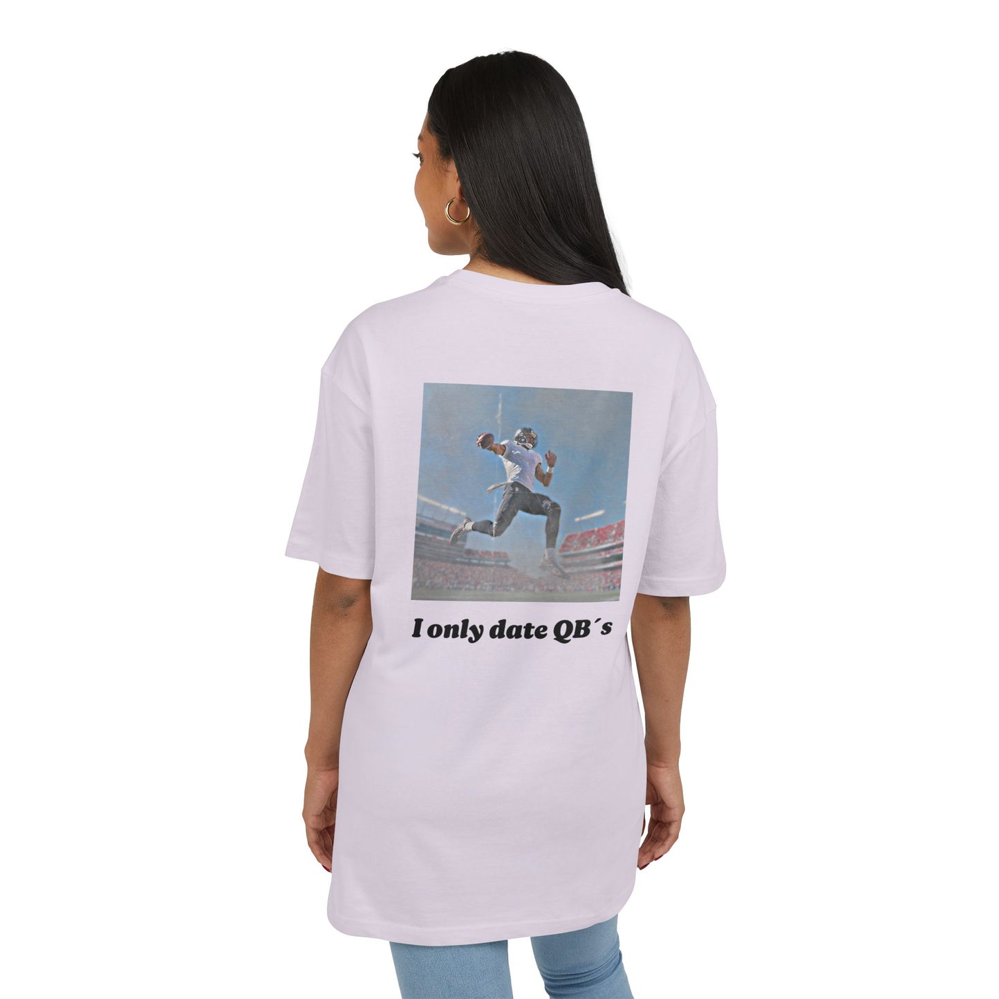 Unisex Heavy Oversize TEE I ONLY DATE QB`s