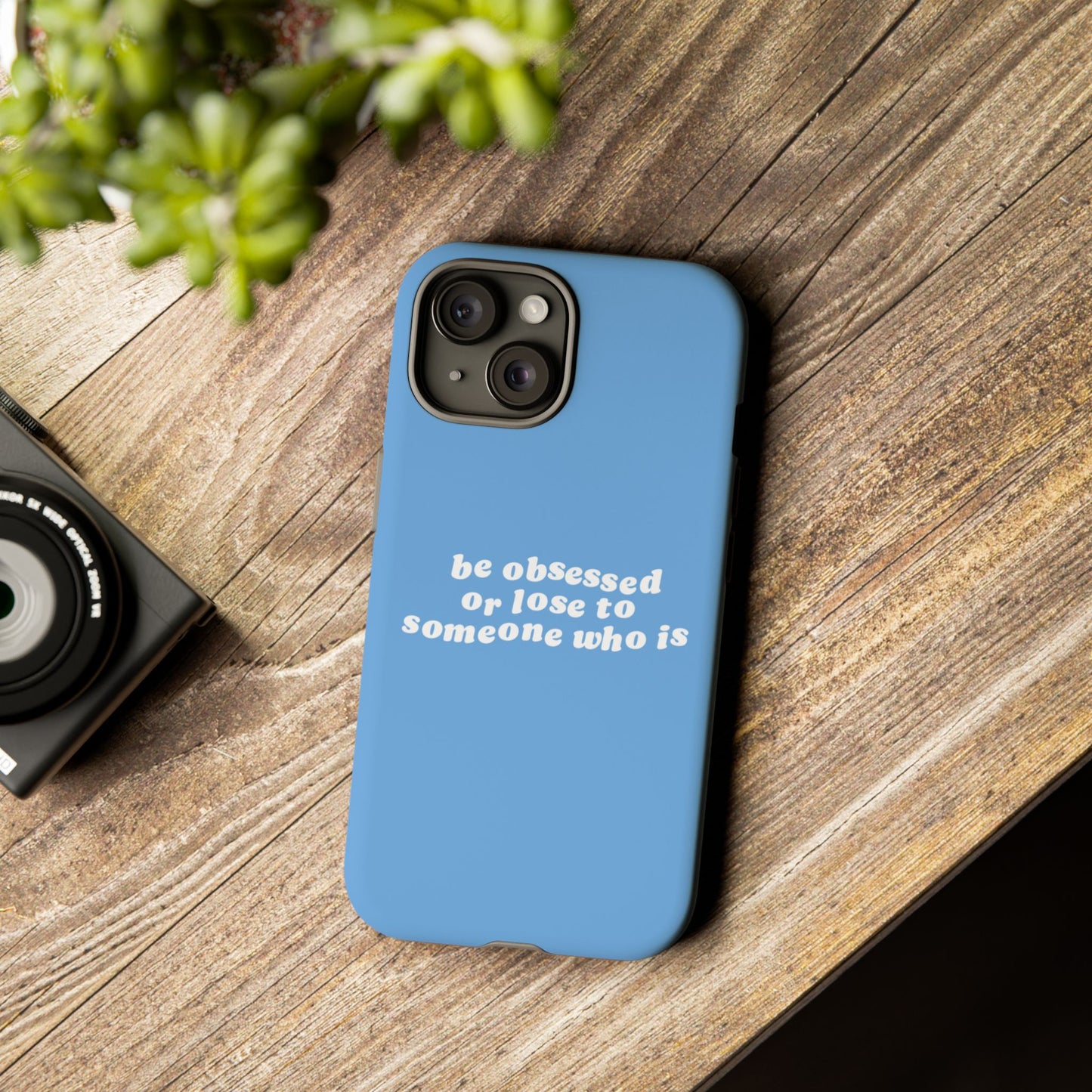 Be Obsessed Hard Case Babyblau iPhone
