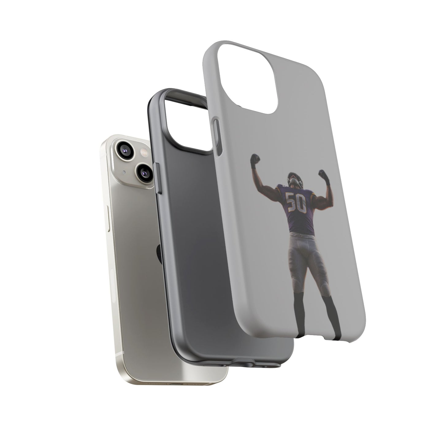 Never Enough Hard Case Grau iPhone
