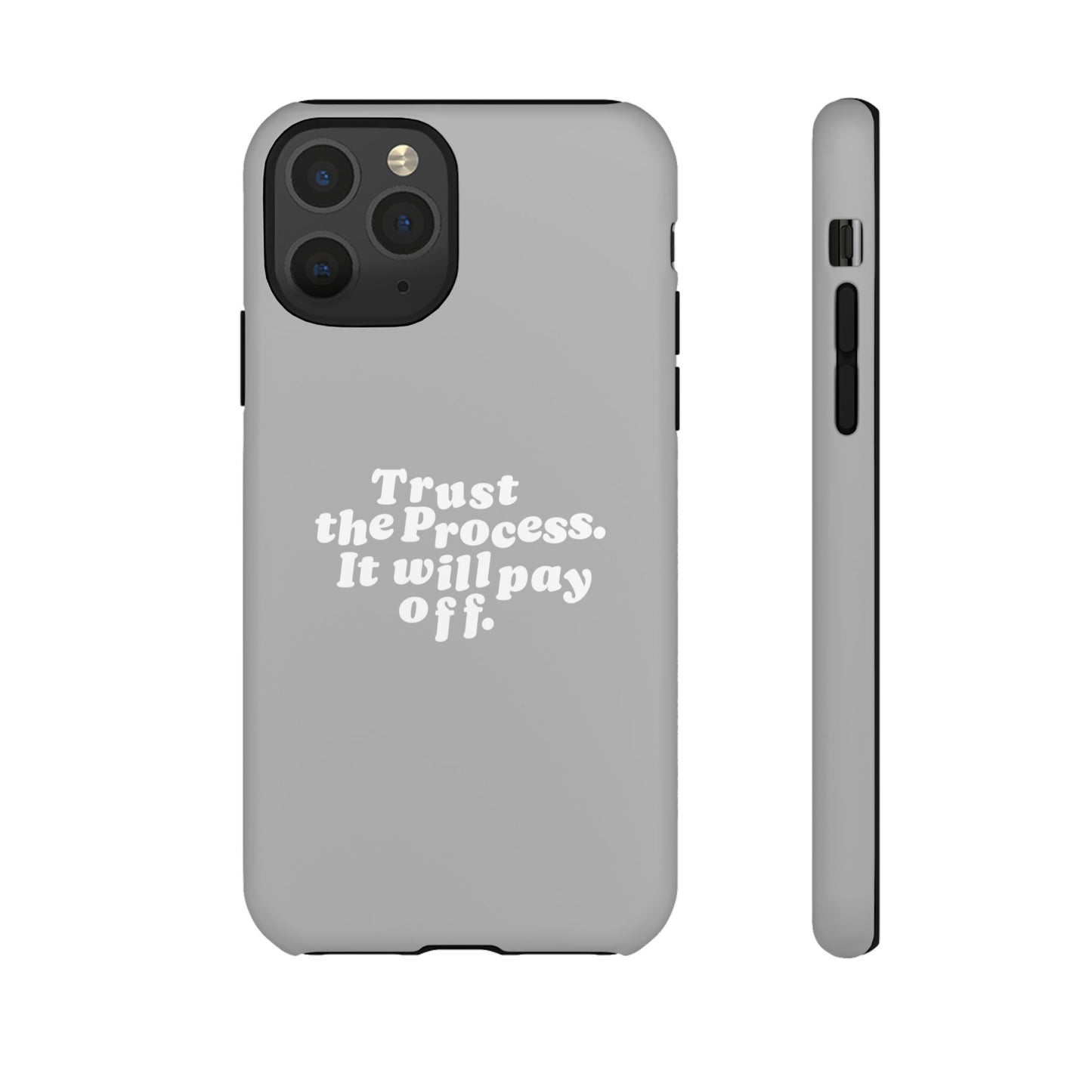 Trust harder Hard Case Grau iPhone