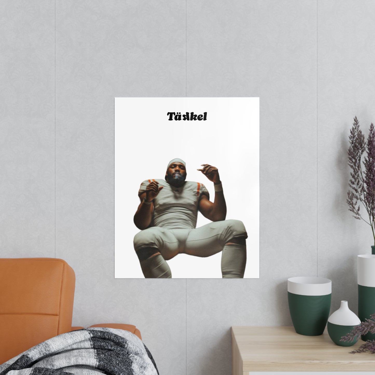 TÄKKEL Poster – Football Player Power Design