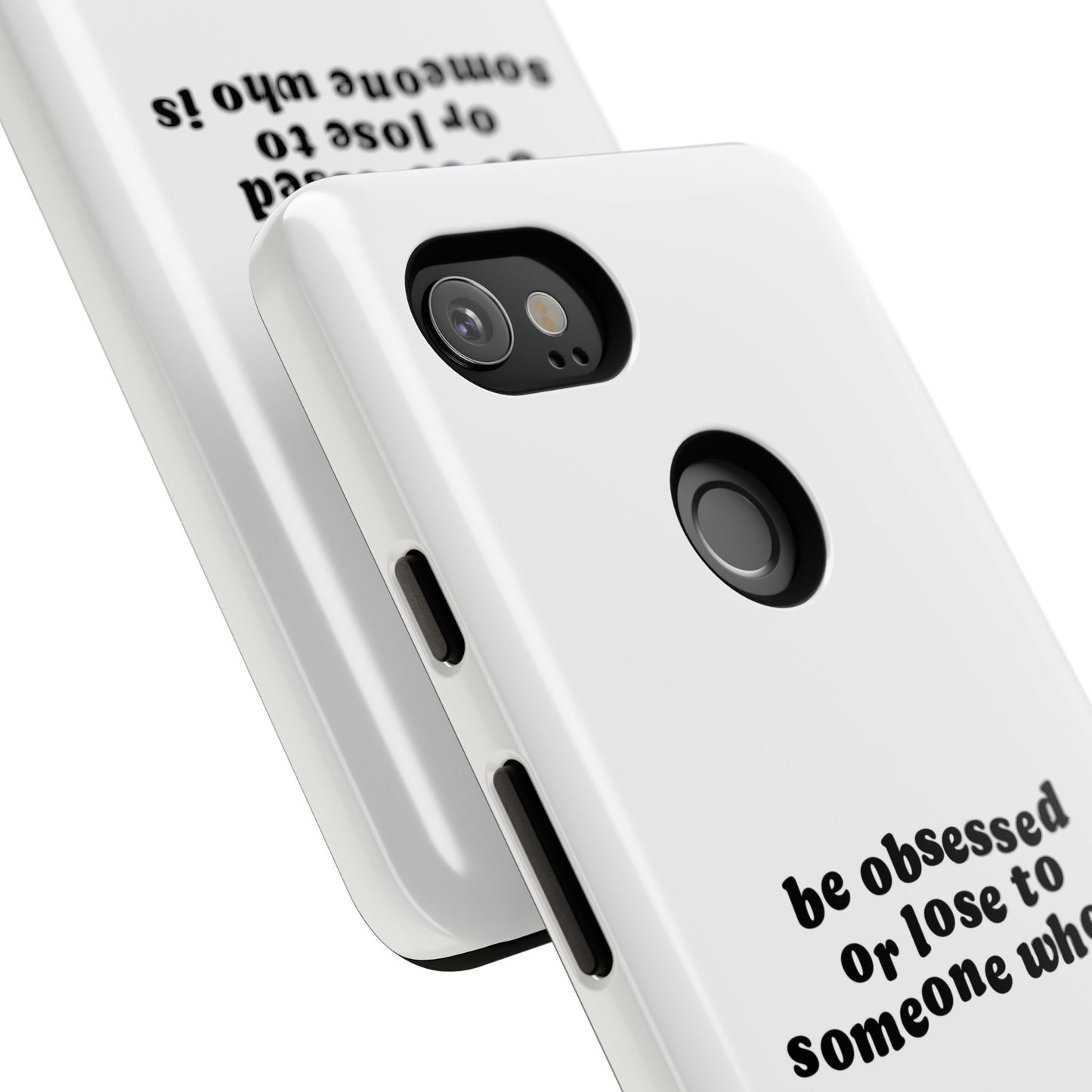 Too Obsessed Hard Case Weiß Google Pixel