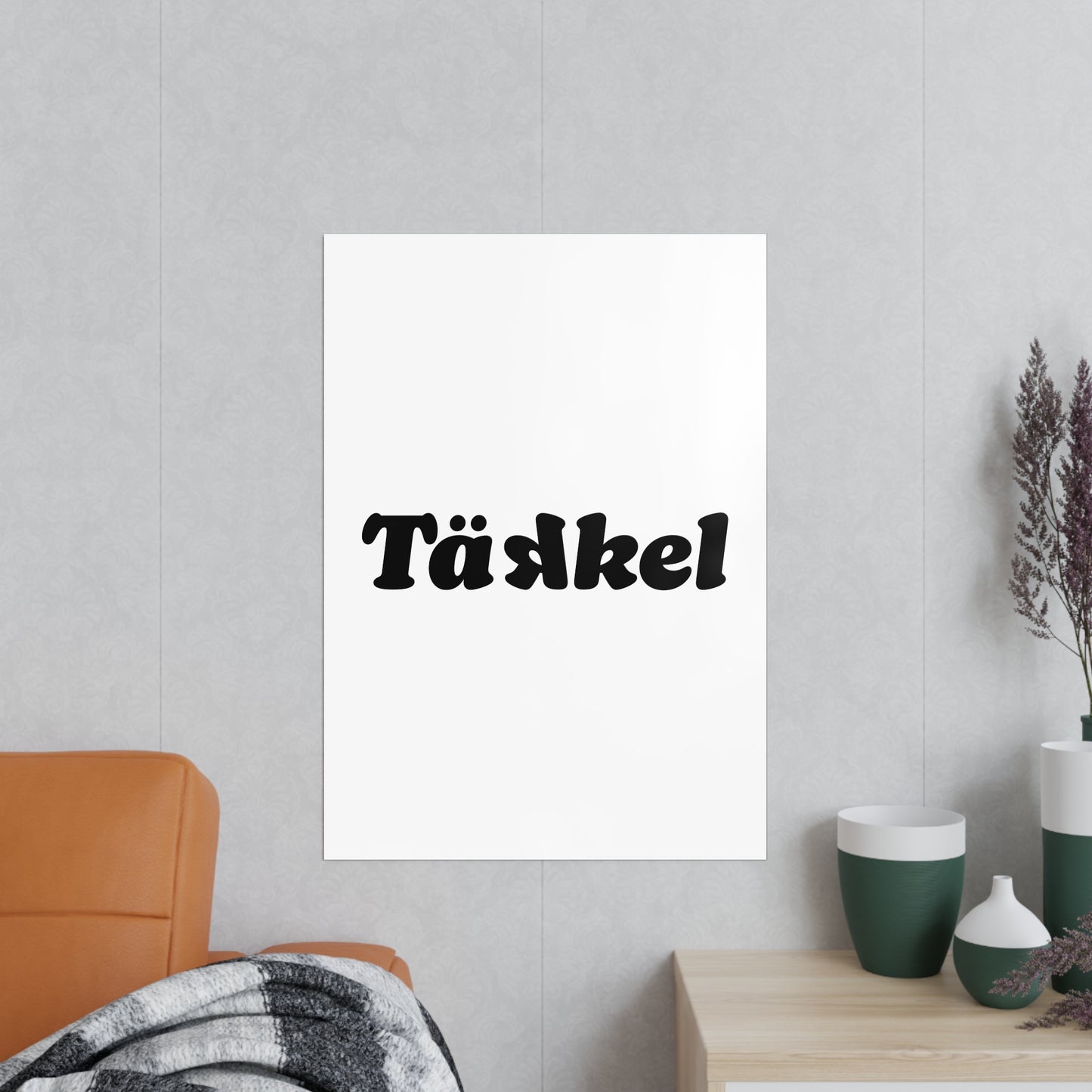 TÄKKEL Poster – Bold Football Statement Design