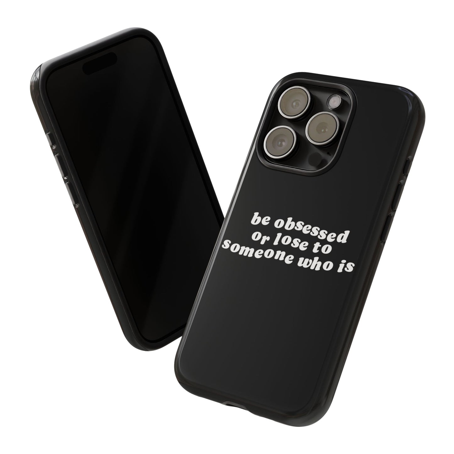 Be Obsessed Hard Case Schwarz iPhone