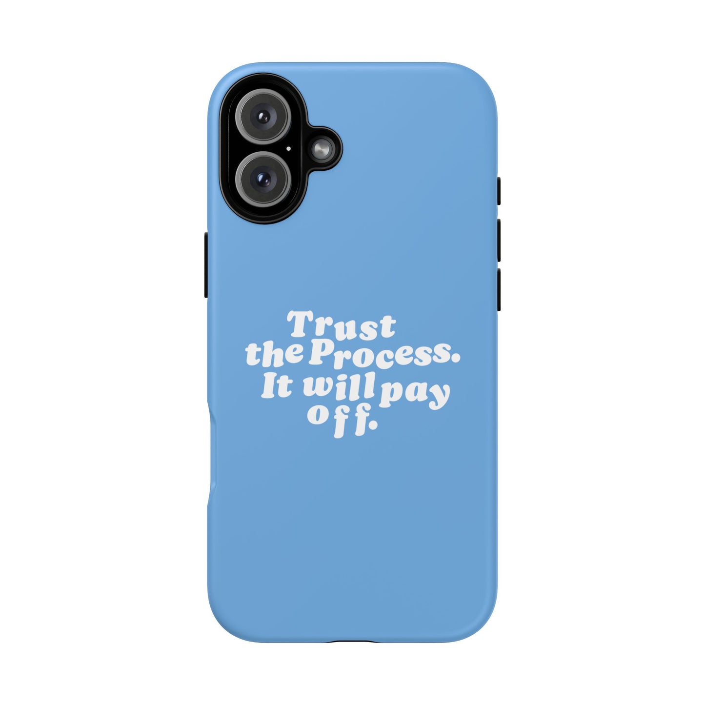 Trust harder Hard Case Babyblau iPhone