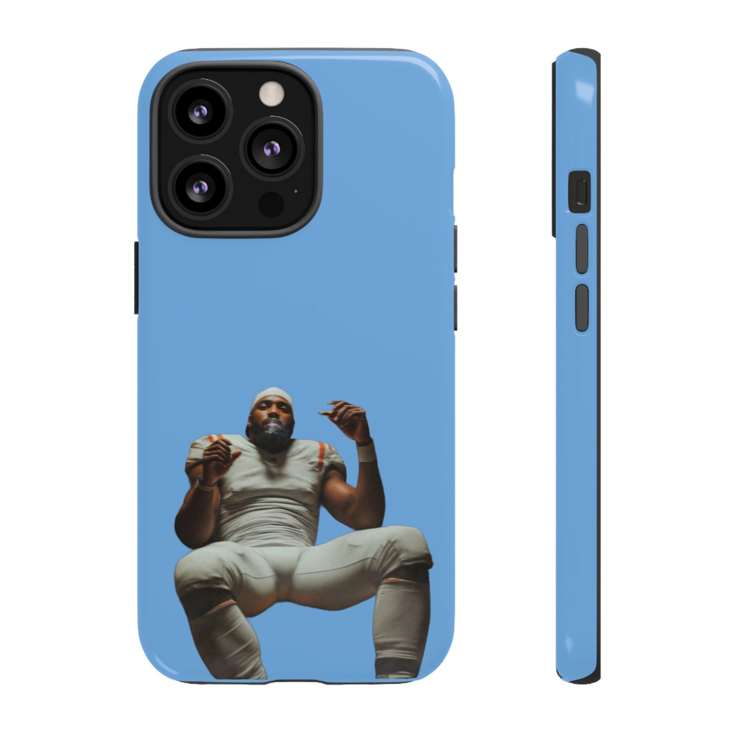 Who´s gonna smoke Hard Case Babyblau iPhone