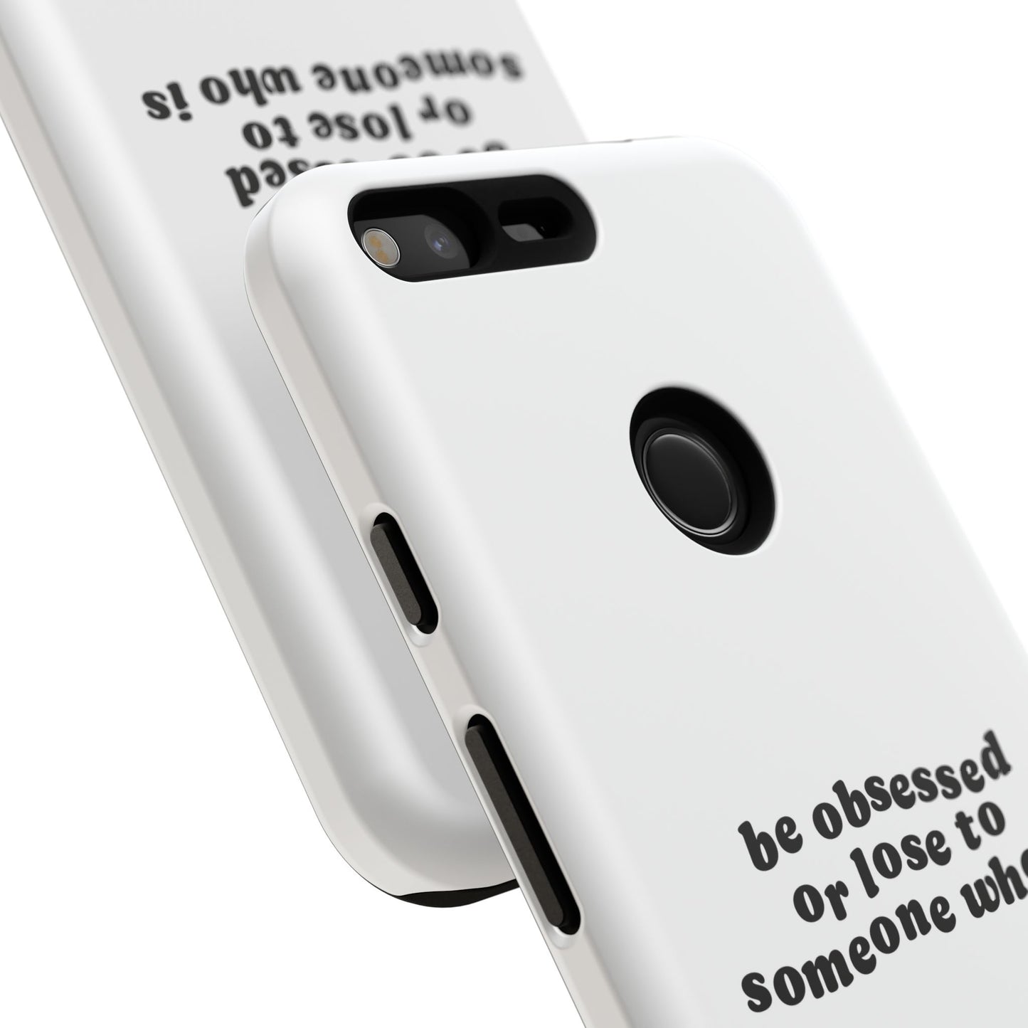 Too Obsessed Hard Case Weiß Google Pixel