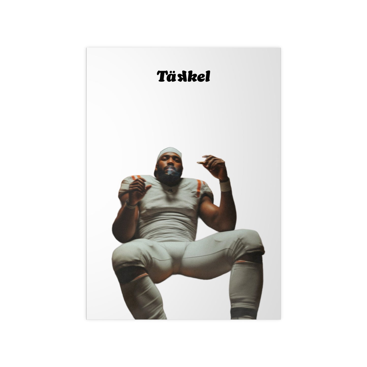 TÄKKEL Poster – Football Player Power Design