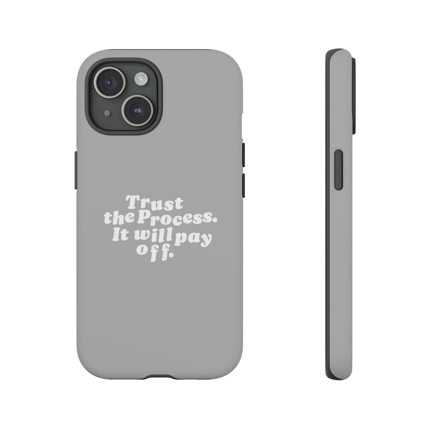 Trust harder Hard Case Grau iPhone