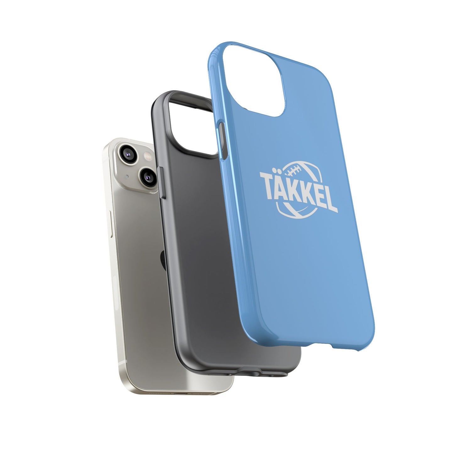 TÄKKEL FOOTBALL Hard Case Babyblau iPhone