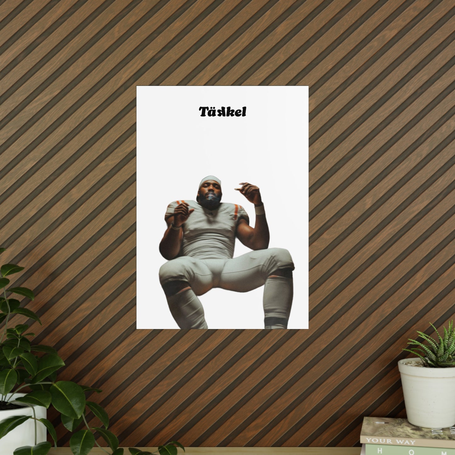 TÄKKEL Poster – Football Player Power Design