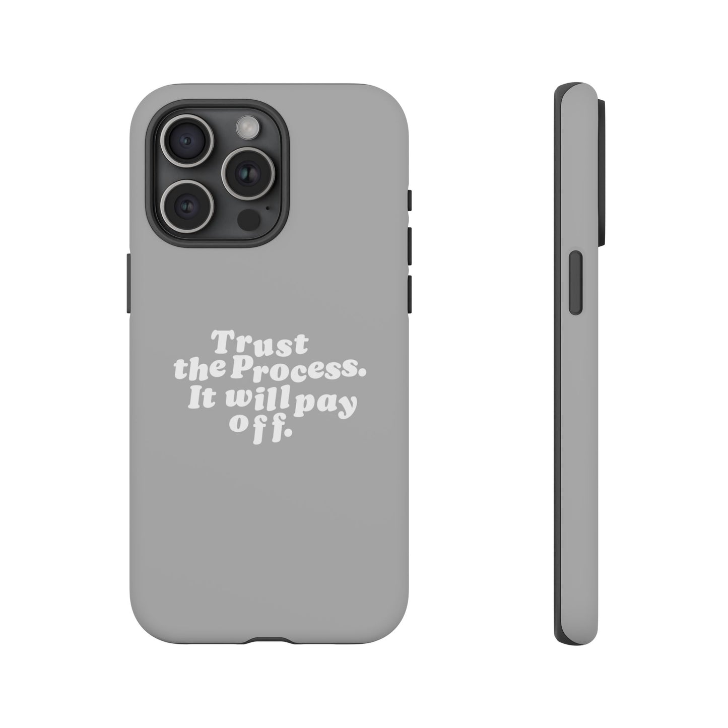 Trust harder Hard Case Grau iPhone