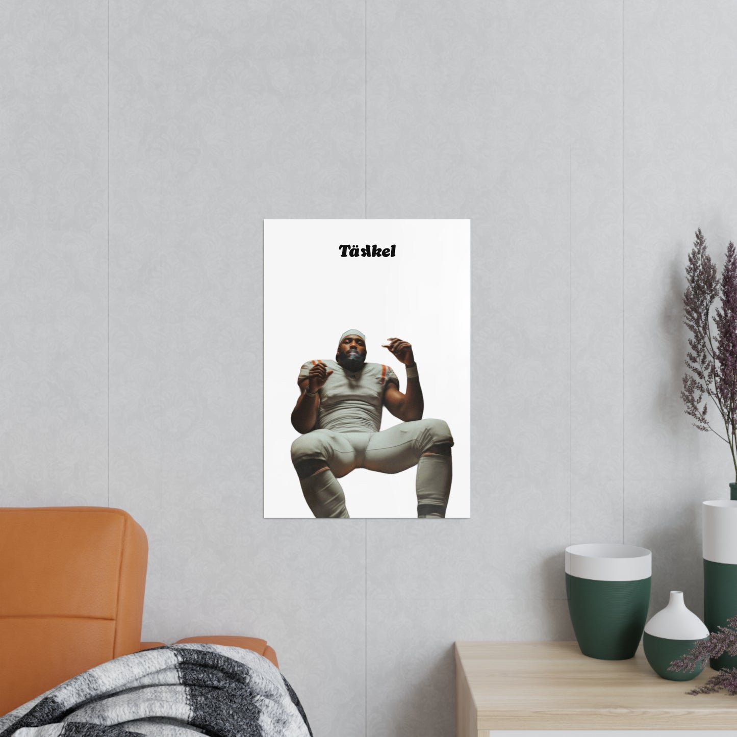 TÄKKEL Poster – Football Player Power Design
