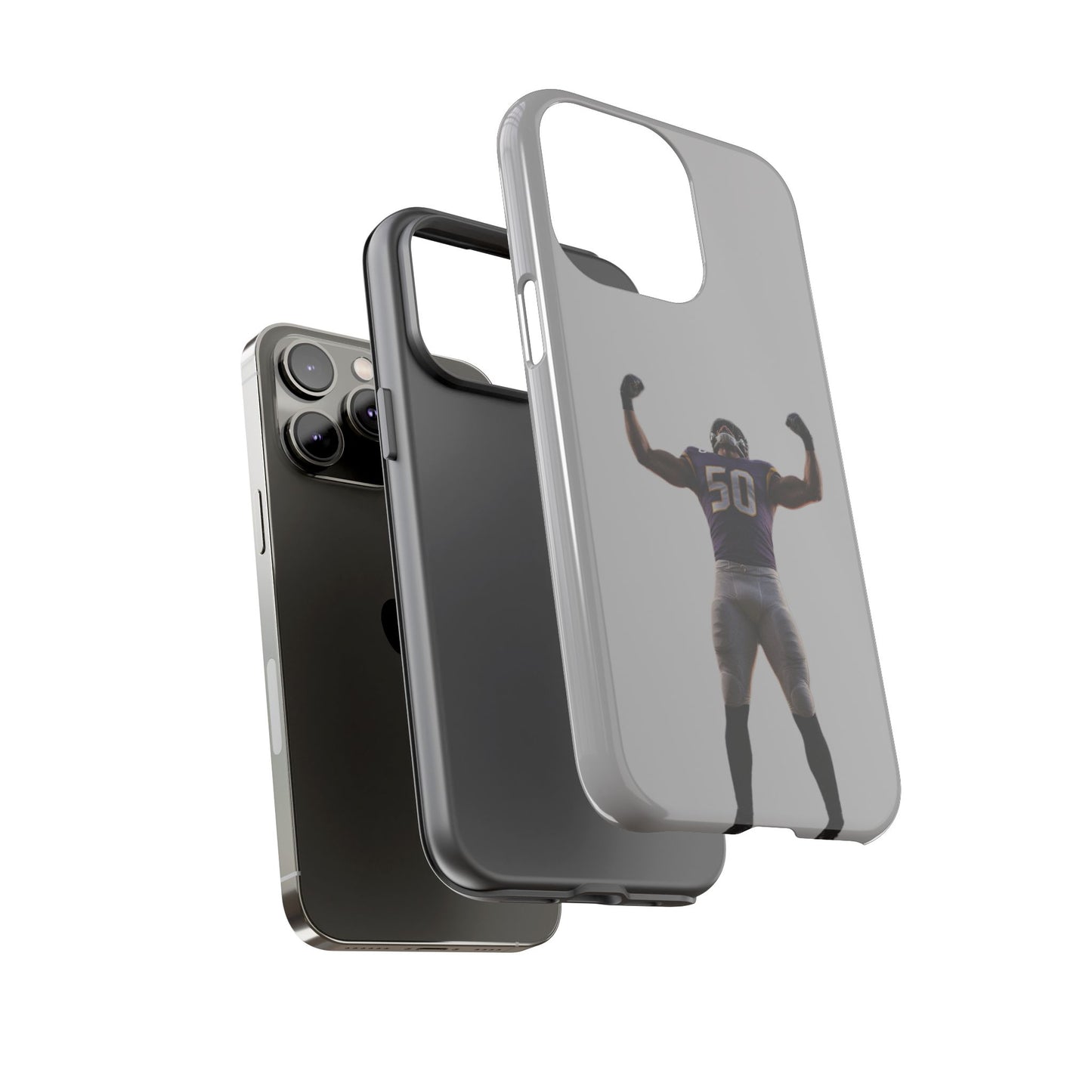 Never Enough Hard Case Grau iPhone