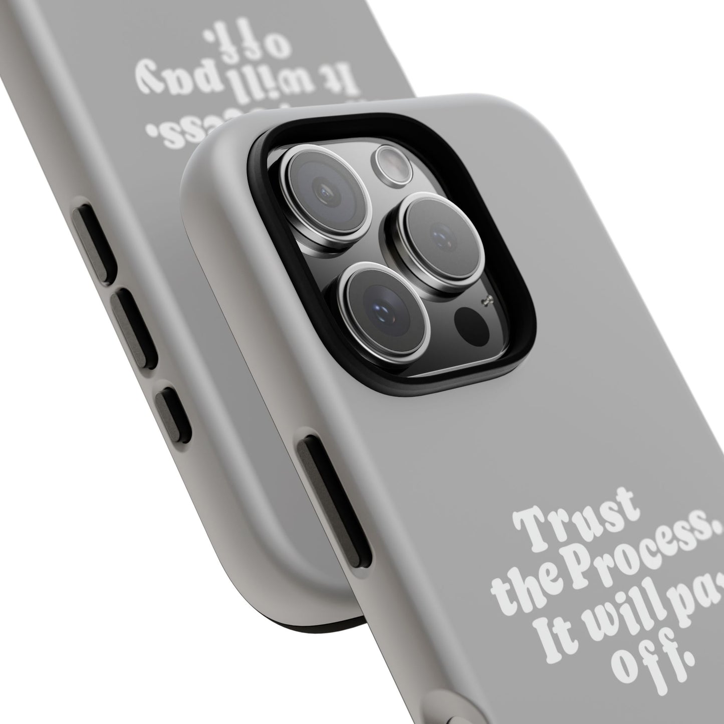 Trust harder Hard Case Grau iPhone