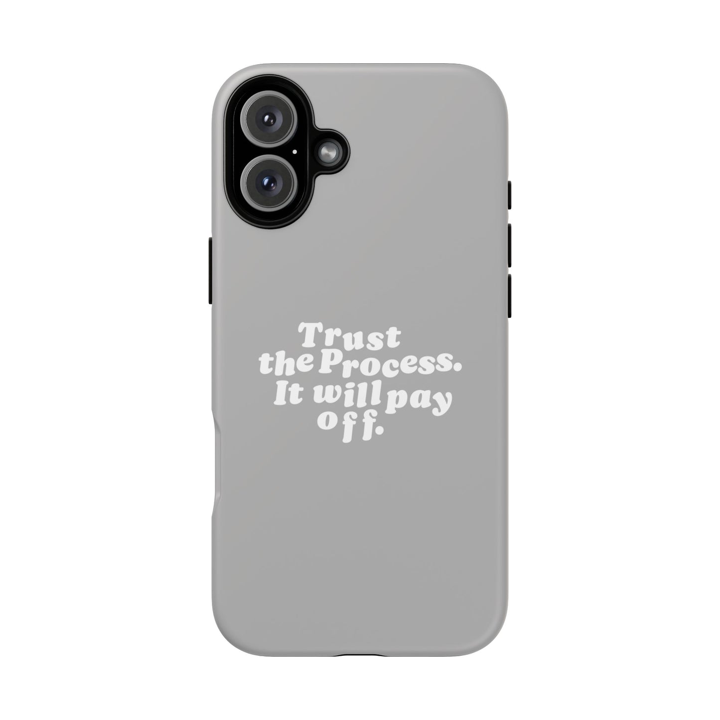 Trust harder Hard Case Grau iPhone