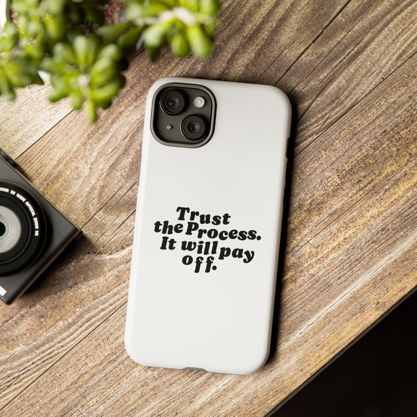 Trust harder Hard Case Weiß iPhone