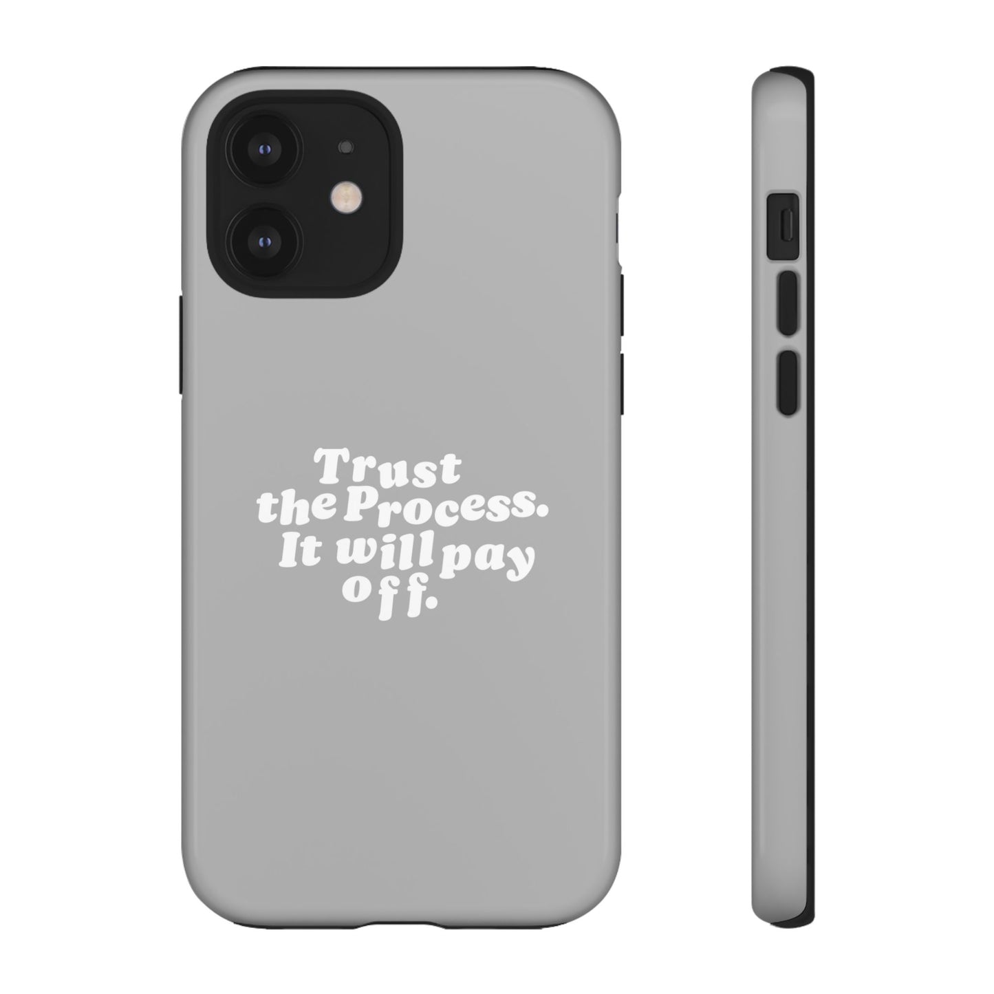 Trust harder Hard Case Grau iPhone