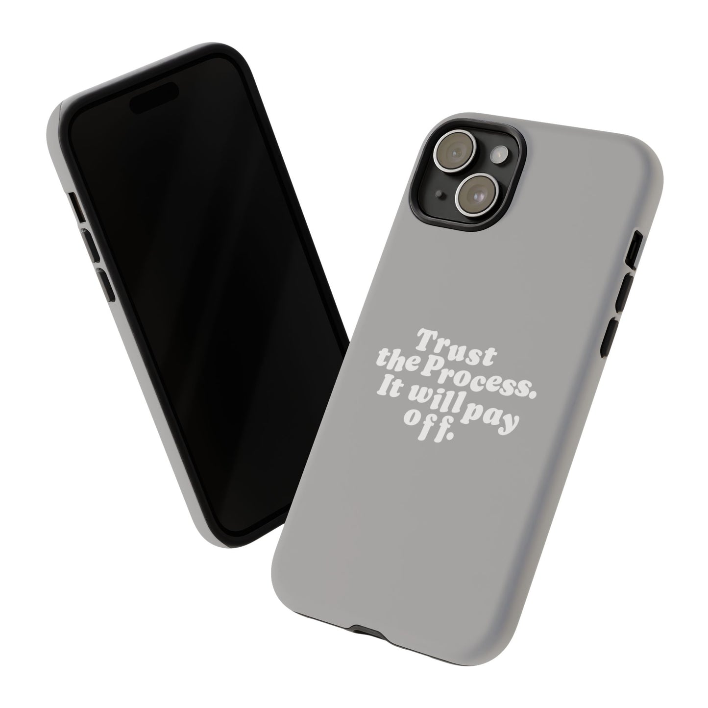 Trust harder Hard Case Grau iPhone