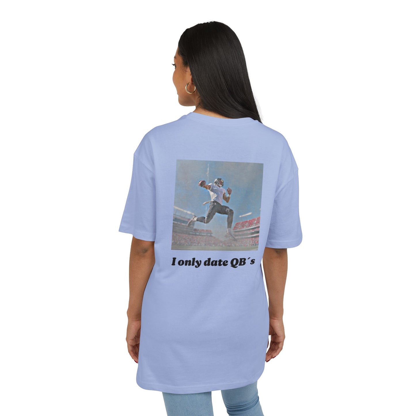 Unisex Heavy Oversize TEE I ONLY DATE QB`s