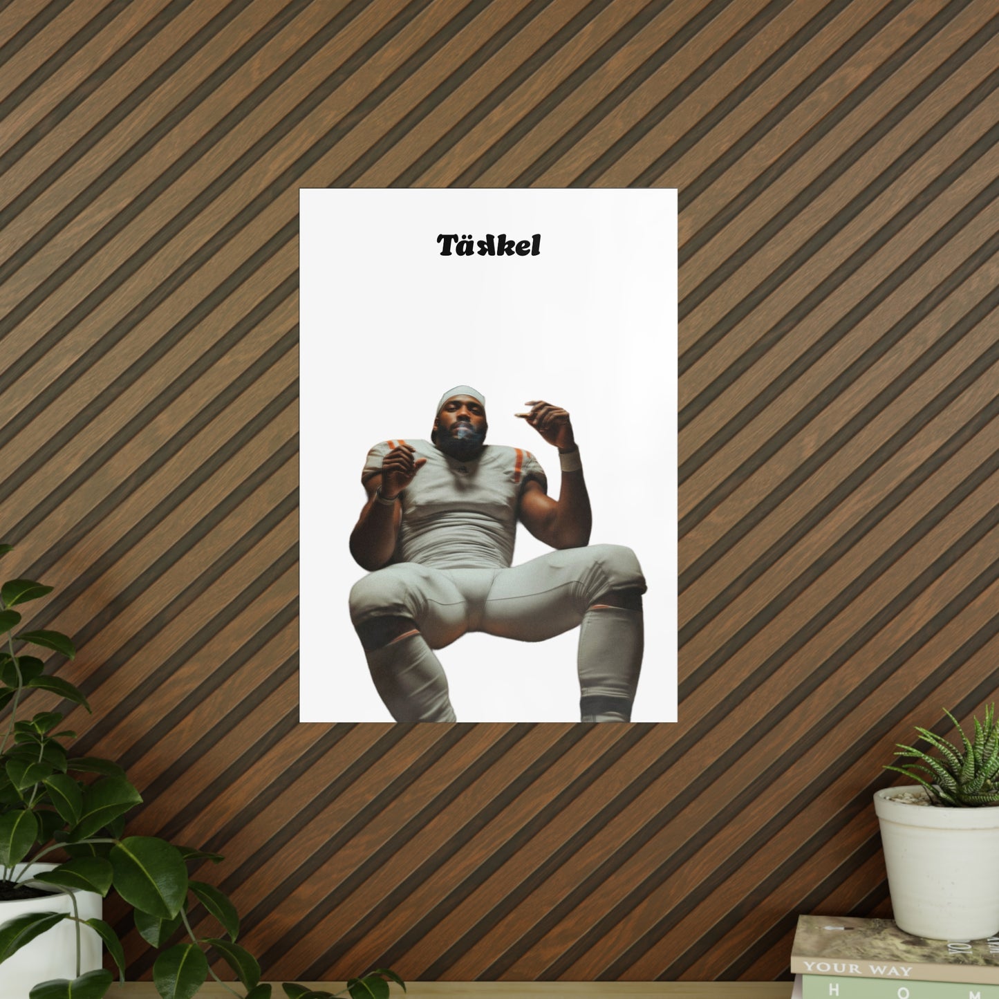 TÄKKEL Poster – Football Player Power Design