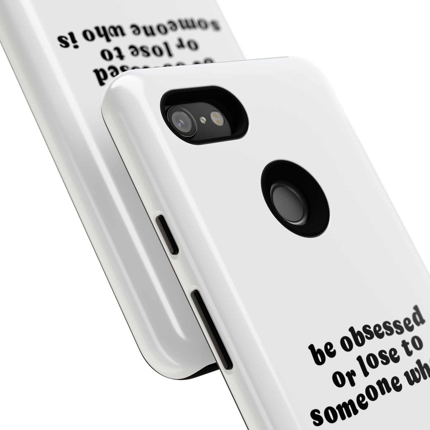 Too Obsessed Hard Case Weiß Google Pixel