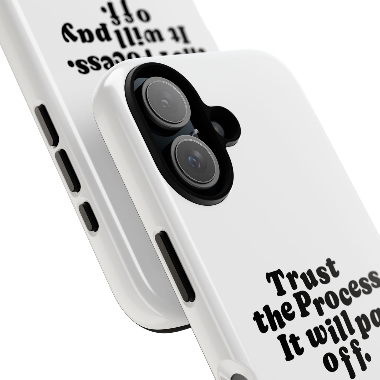 Trust harder Hard Case Weiß iPhone