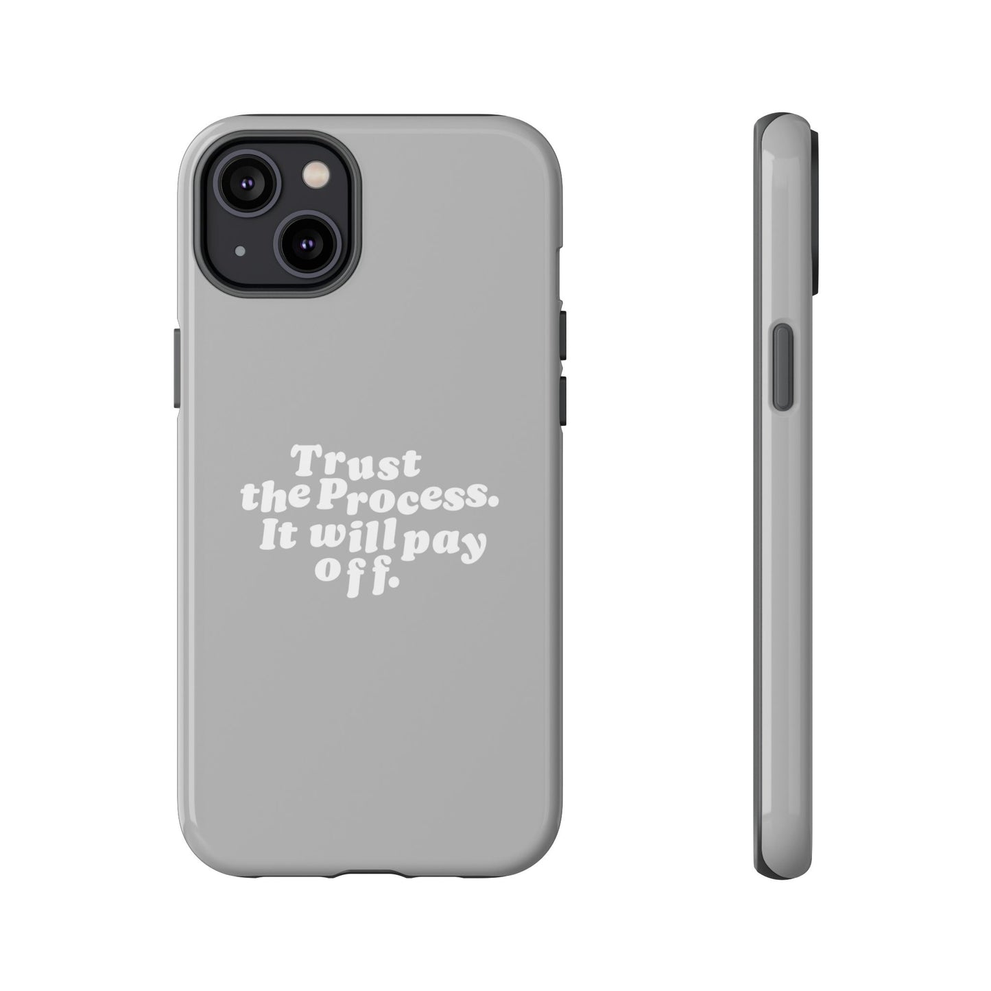 Trust harder Hard Case Grau iPhone