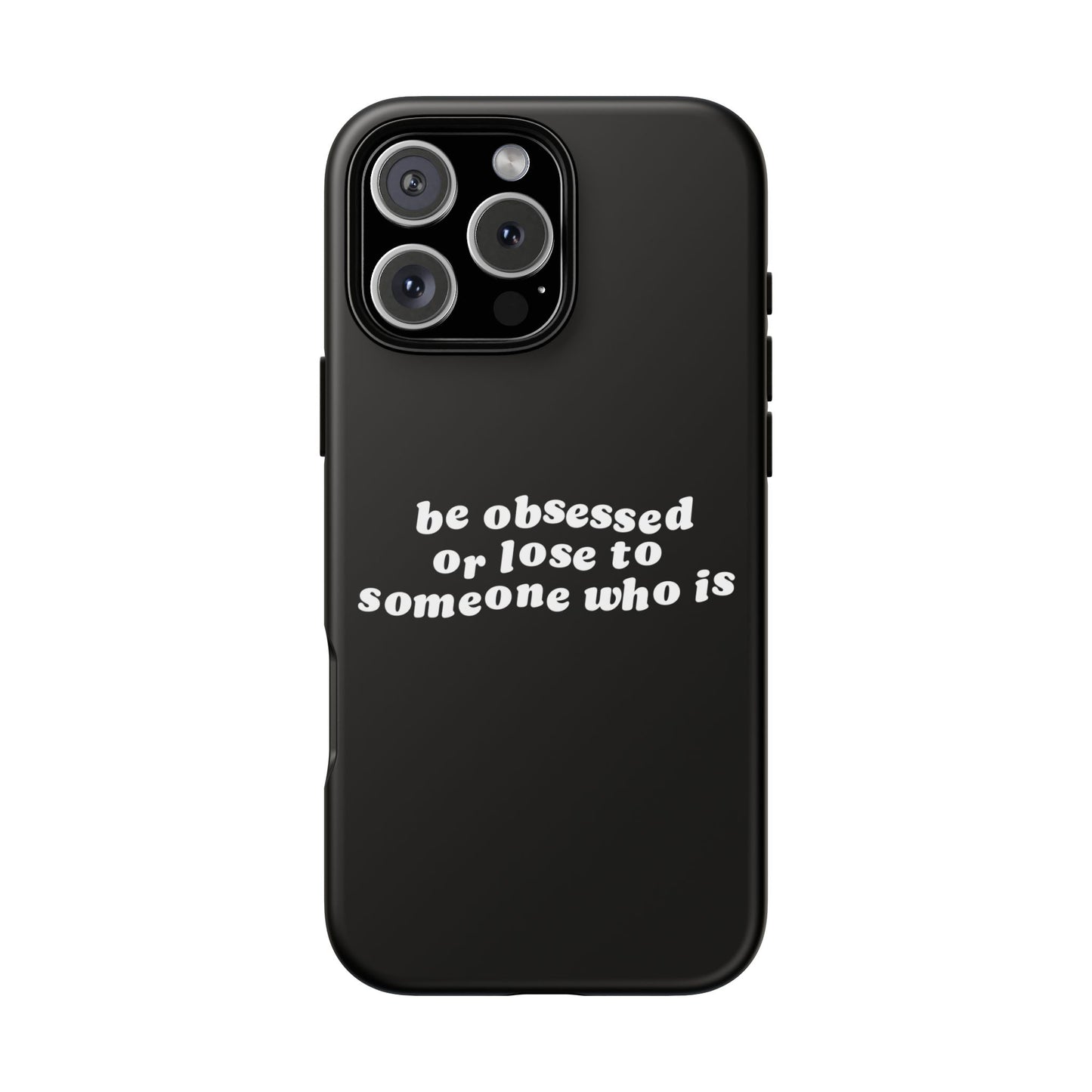 Be Obsessed Hard Case Schwarz iPhone
