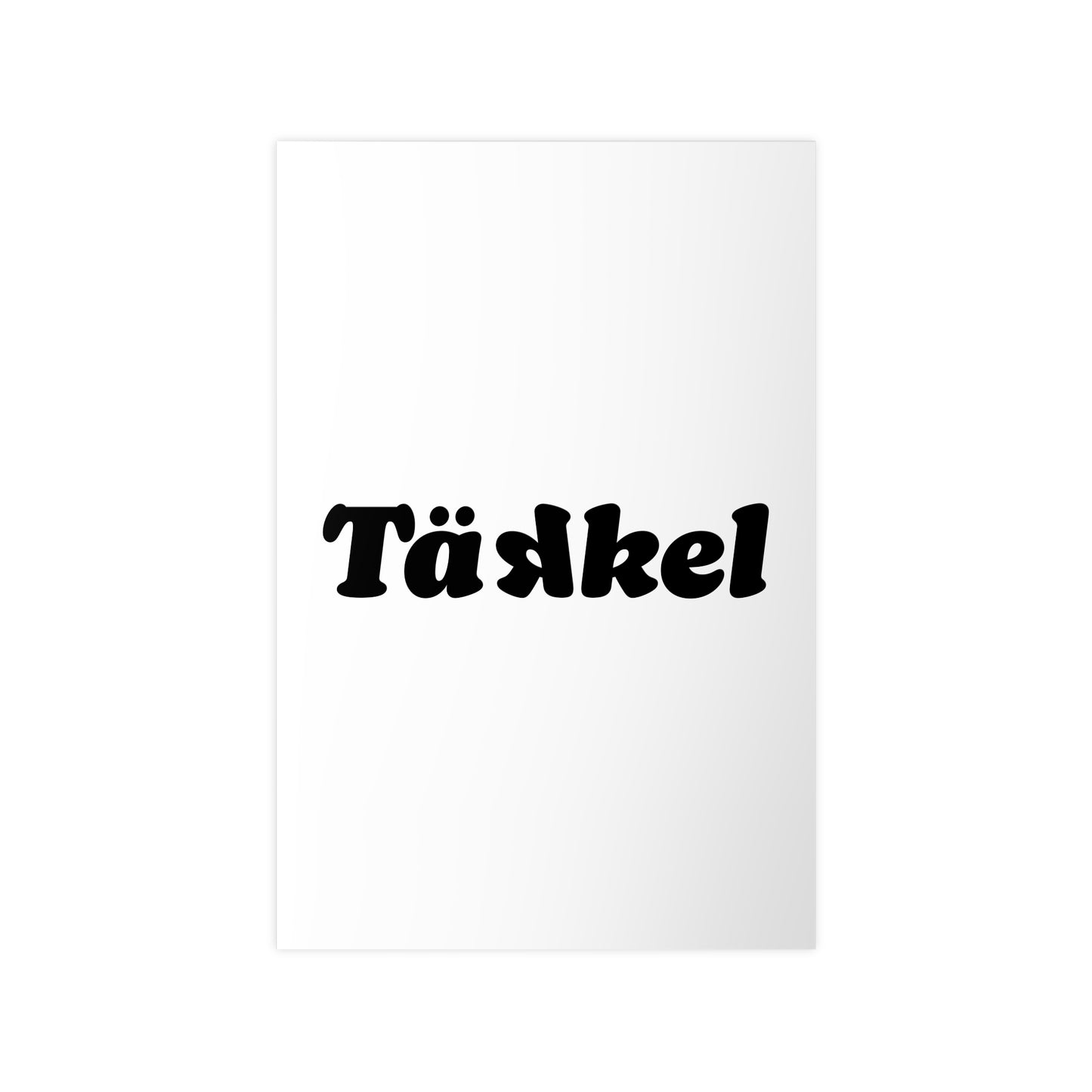 TÄKKEL Poster – Bold Football Statement Design