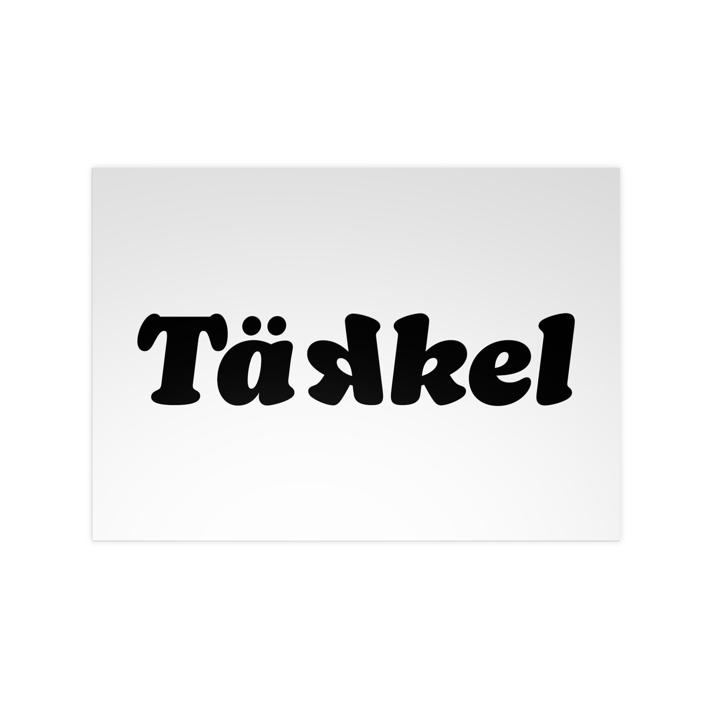 TÄKKEL Poster – Bold Football Statement Design