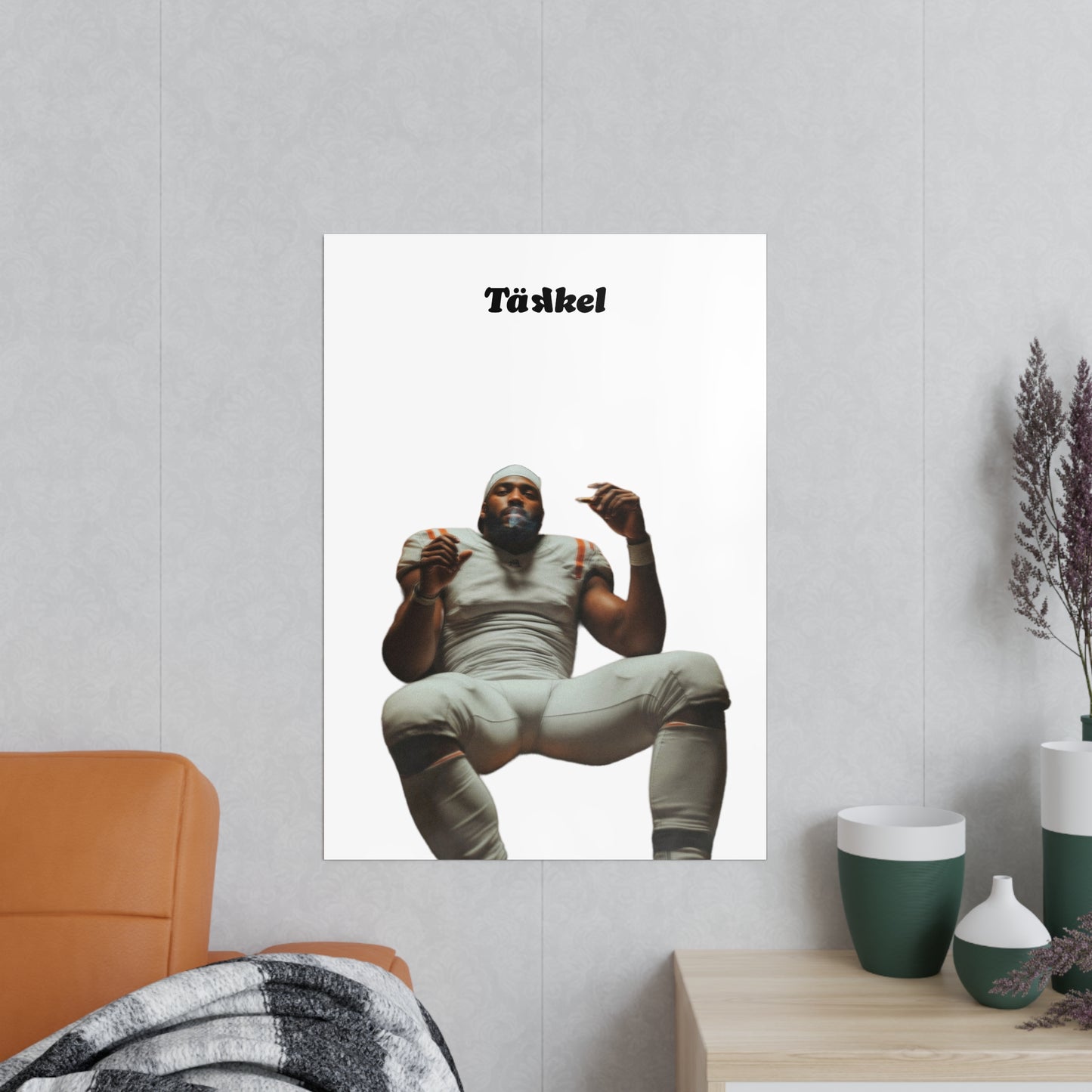 TÄKKEL Poster – Football Player Power Design