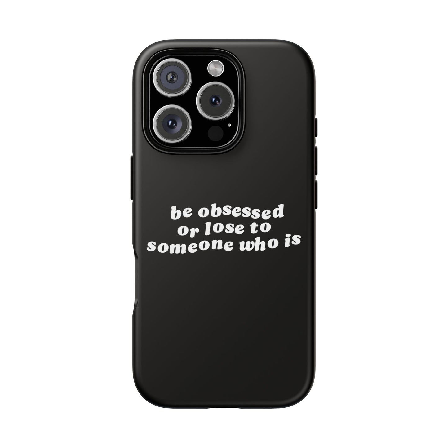 Be Obsessed Hard Case Schwarz iPhone