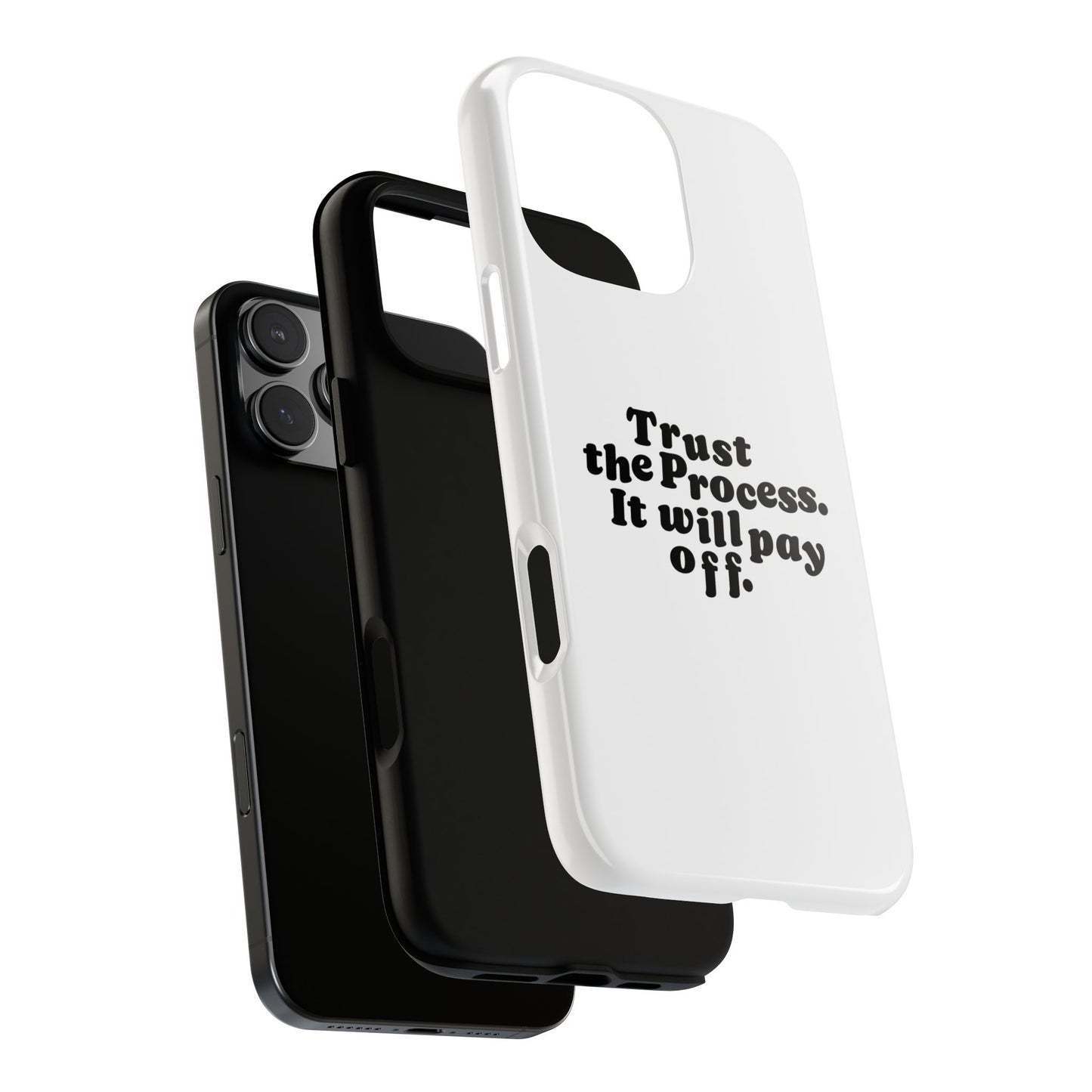 Trust harder Hard Case Weiß iPhone