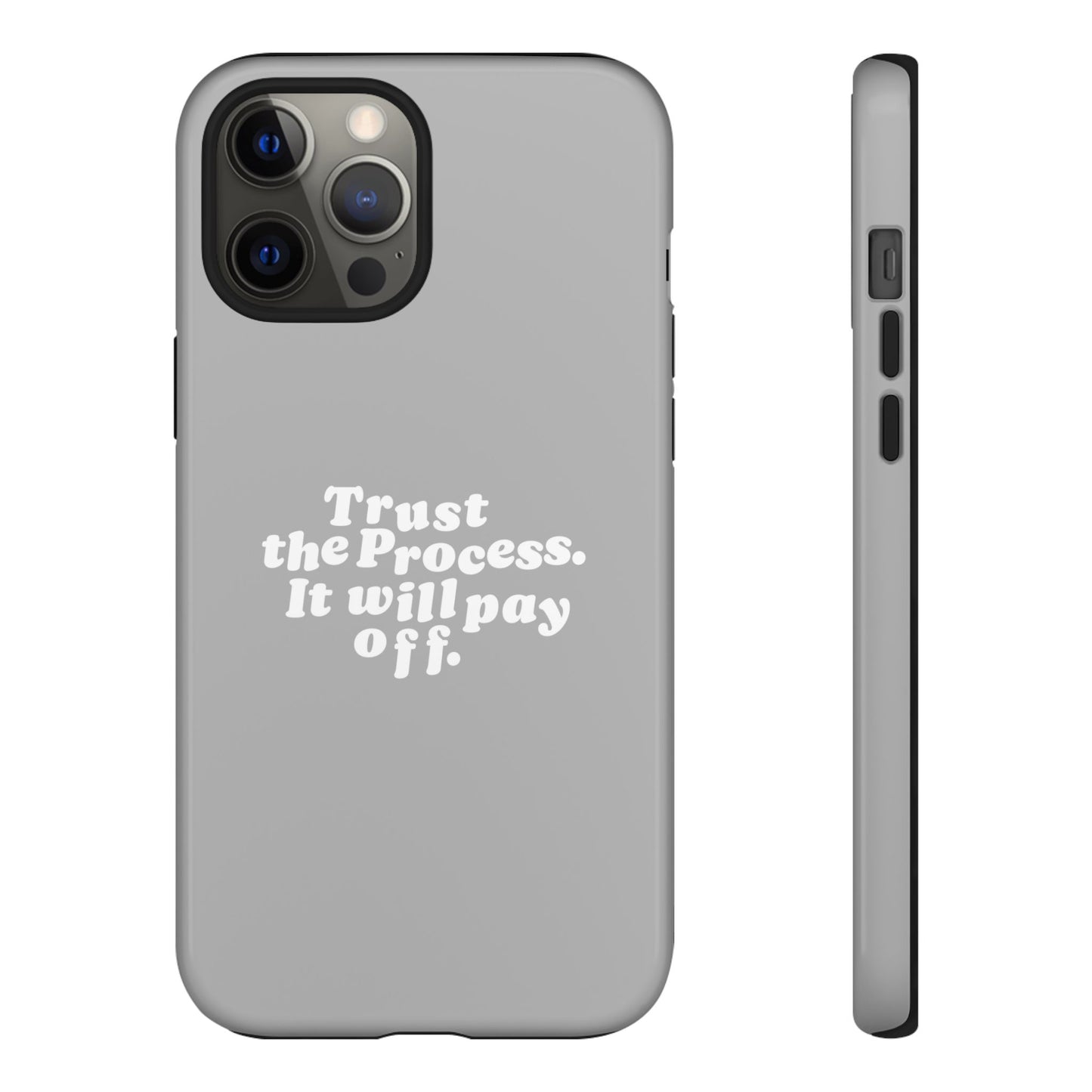 Trust harder Hard Case Grau iPhone