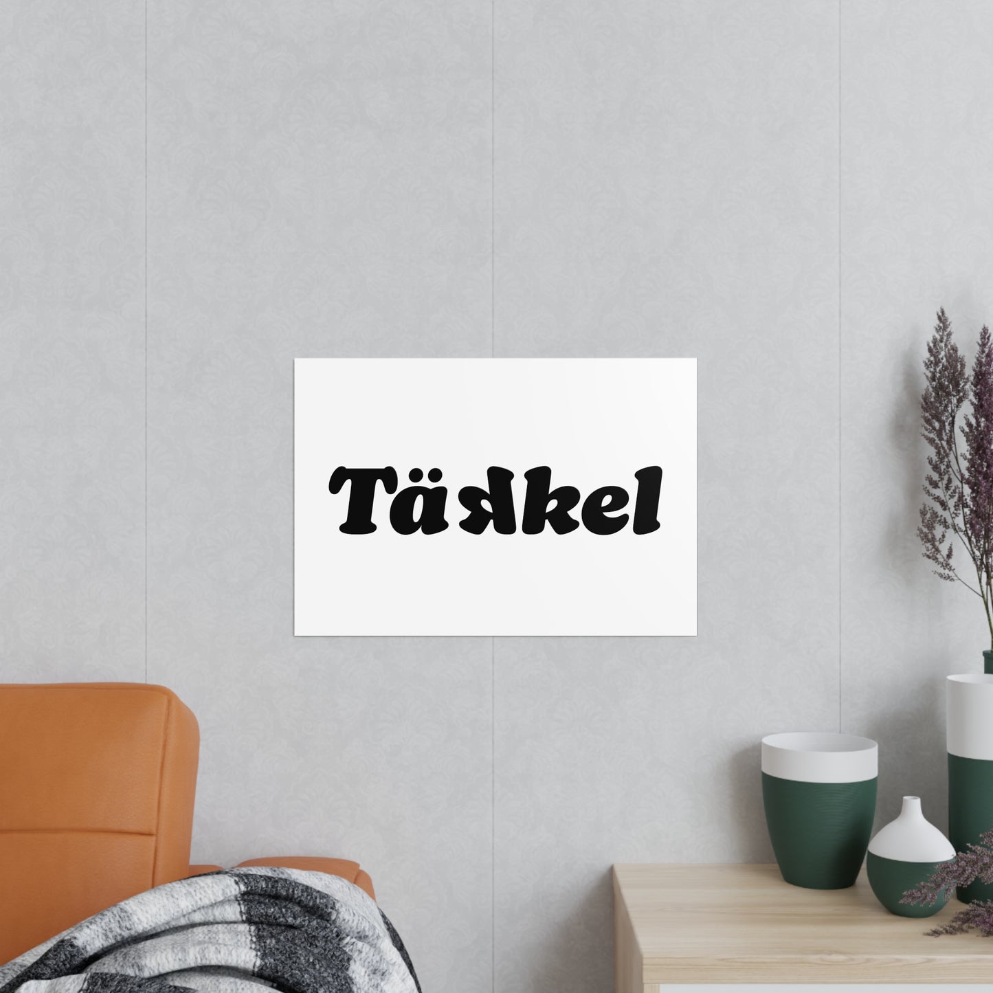 TÄKKEL Poster – Bold Football Statement Design