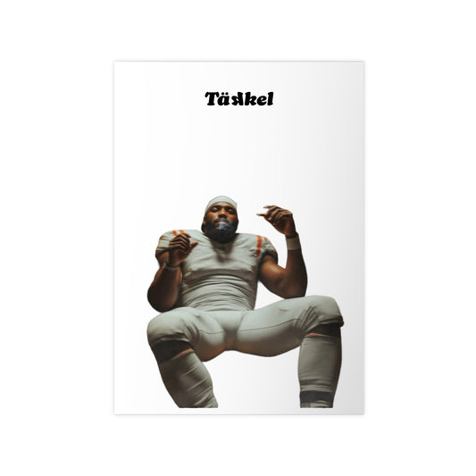TÄKKEL Poster – Football Player Power Design