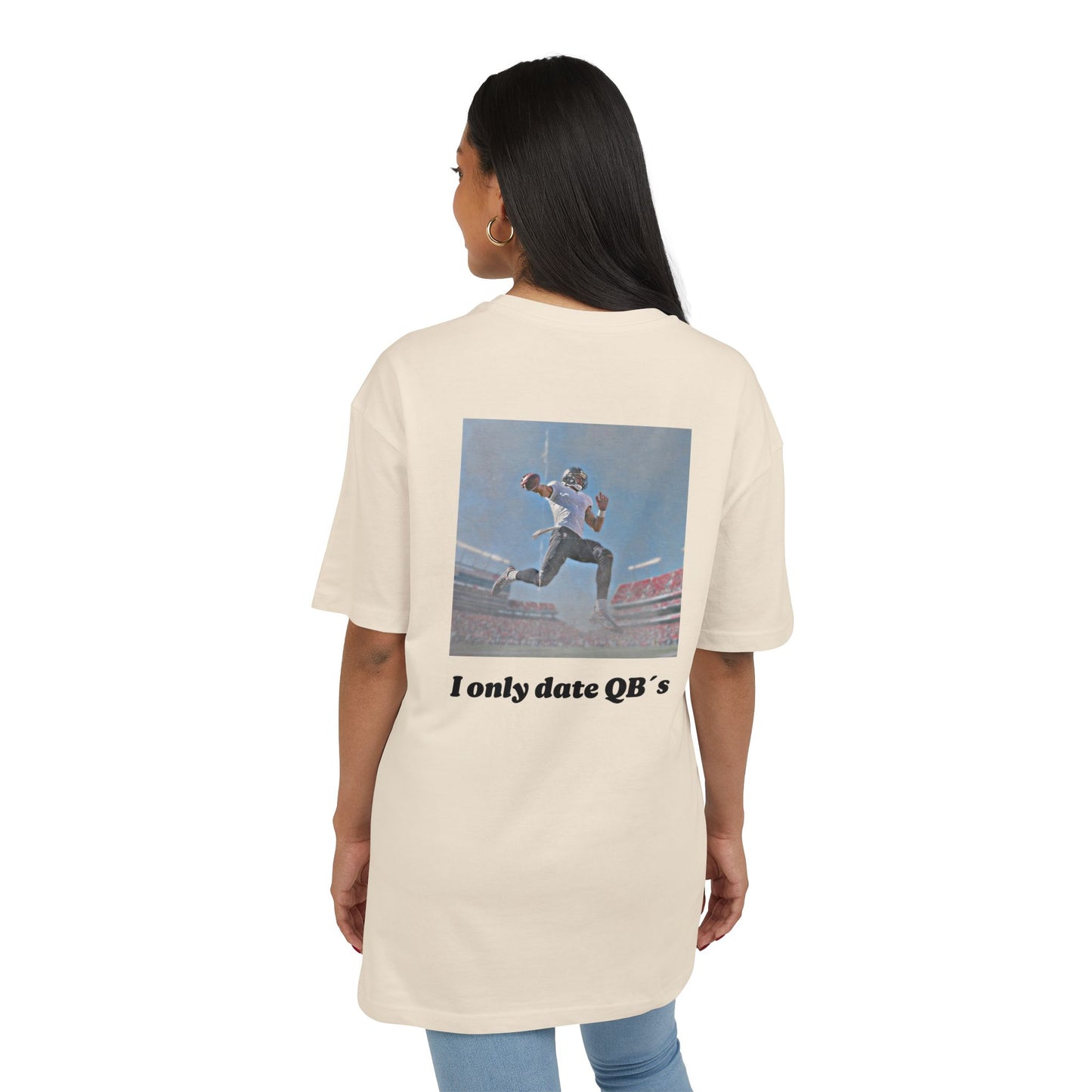 Unisex Heavy Oversize TEE I ONLY DATE QB`s