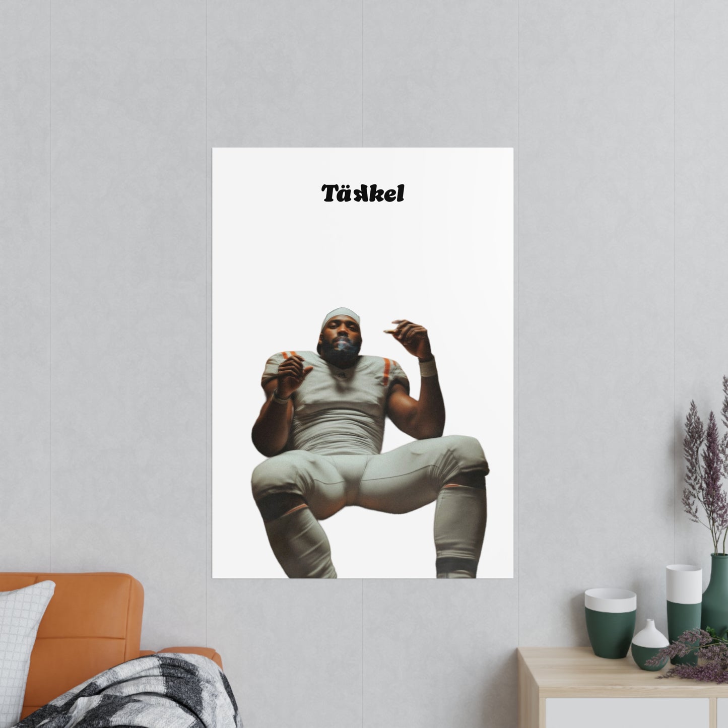 TÄKKEL Poster – Football Player Power Design