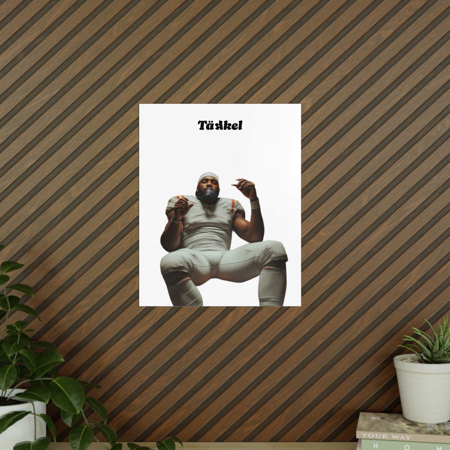 TÄKKEL Poster – Football Player Power Design