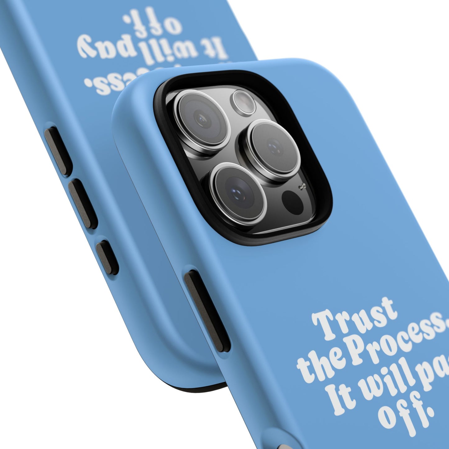 Trust harder Hard Case Babyblau iPhone