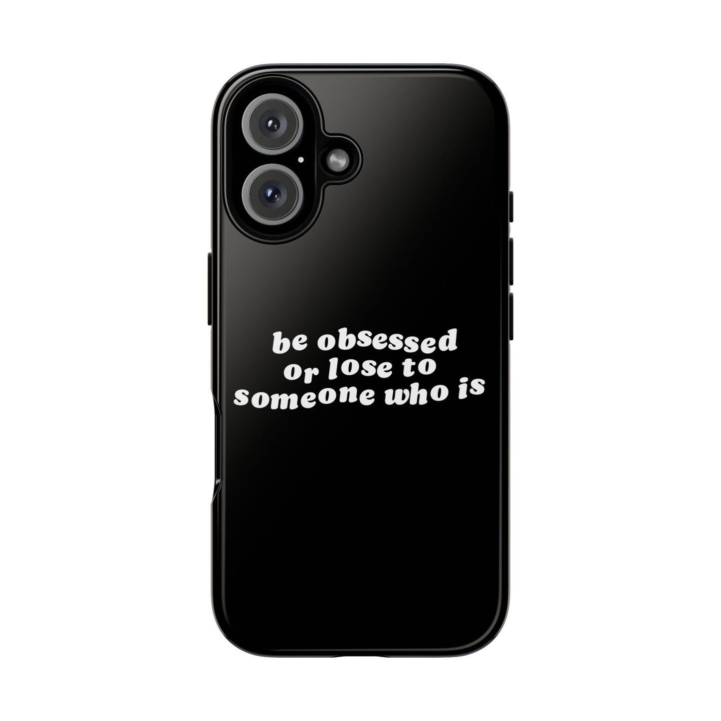Be Obsessed Hard Case Schwarz iPhone