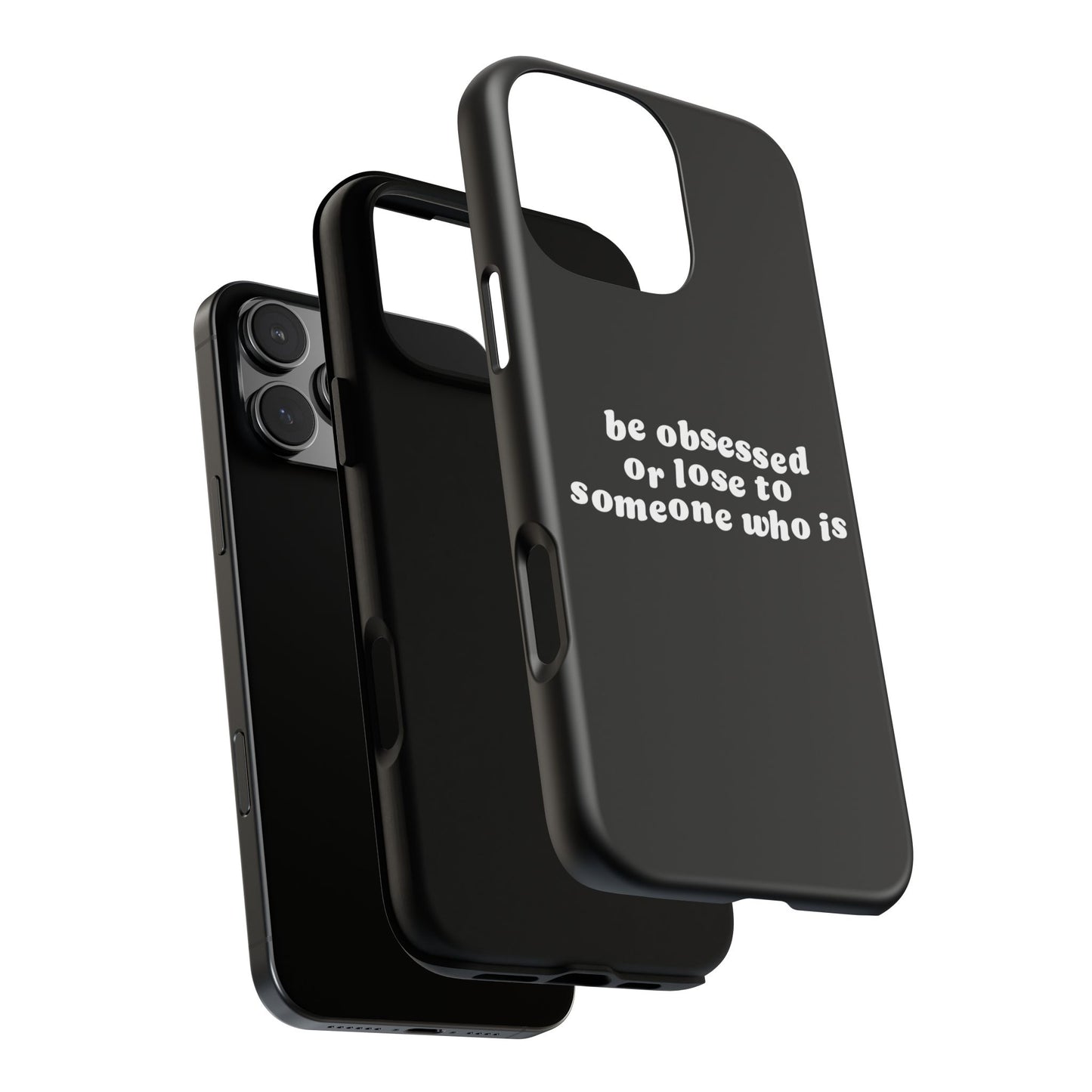 Be Obsessed Hard Case Schwarz iPhone